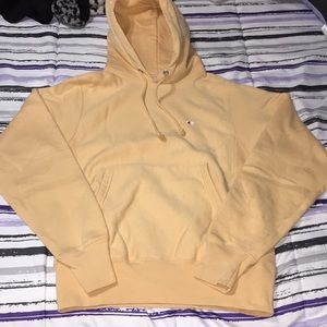peach champion hoodie women's